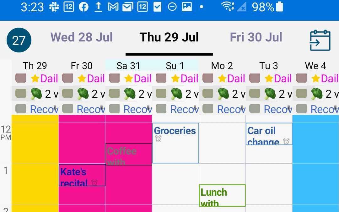 Informant for Android Interface & Day Color Updates