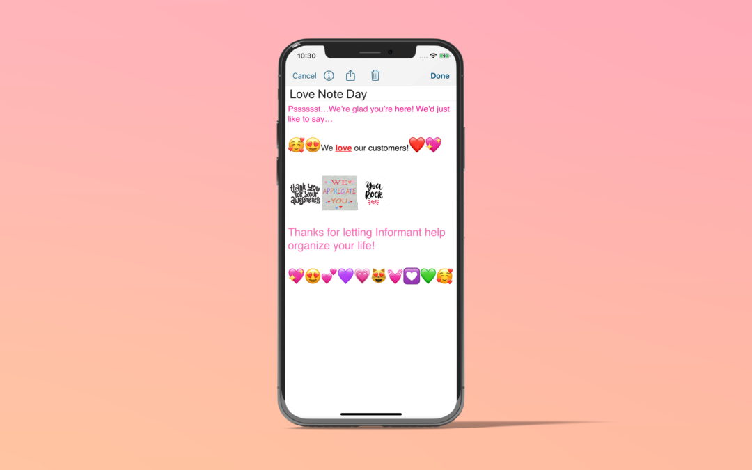 Win a free subscription for Love Note Day!