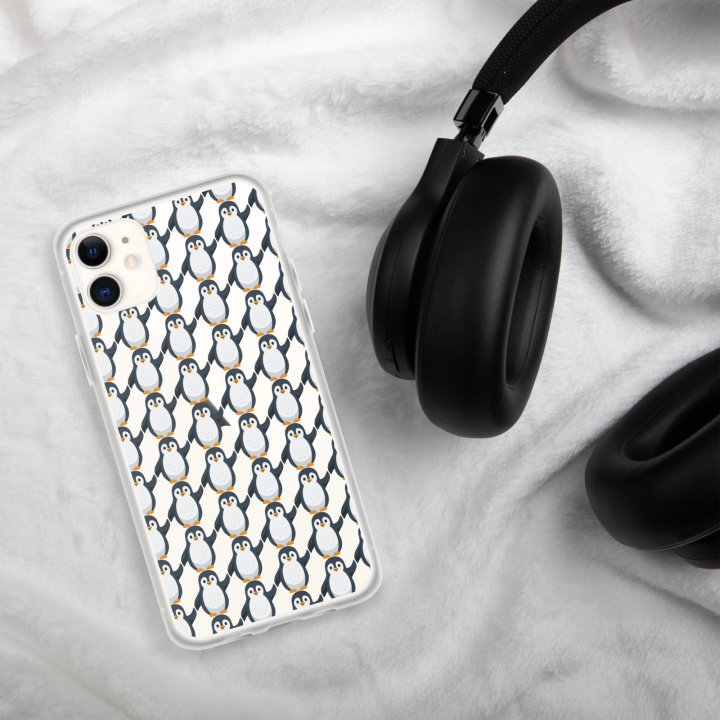 Pip Pattern Clear iPhone Case - Image 9