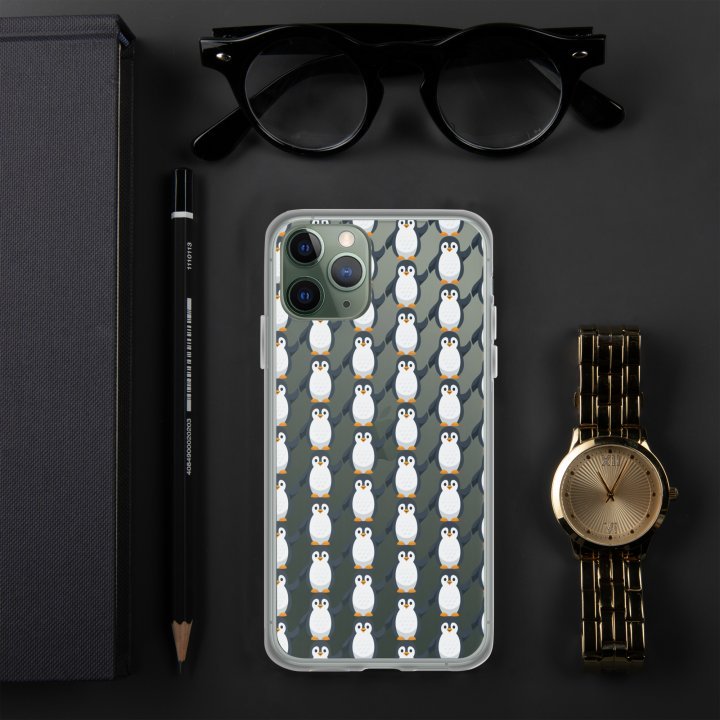 Pip Pattern Clear iPhone Case - Image 5