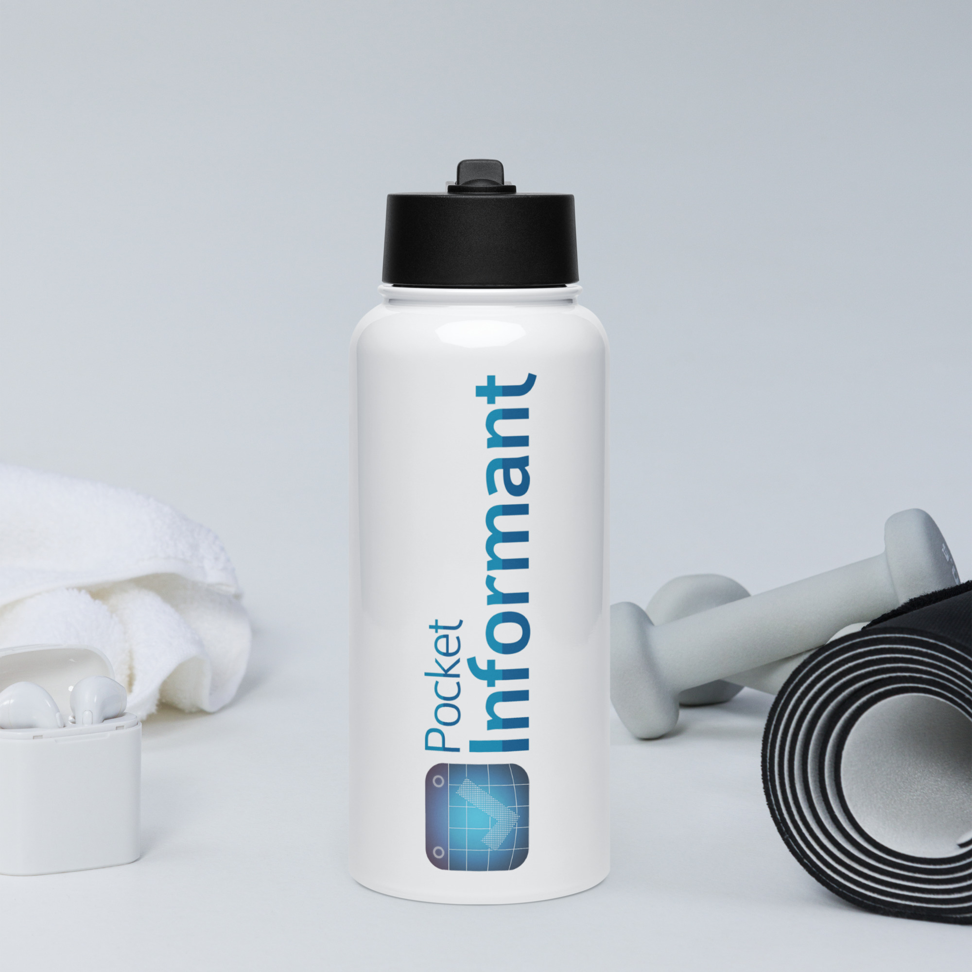 Pocket Informant Stainless Steel Water Bottle