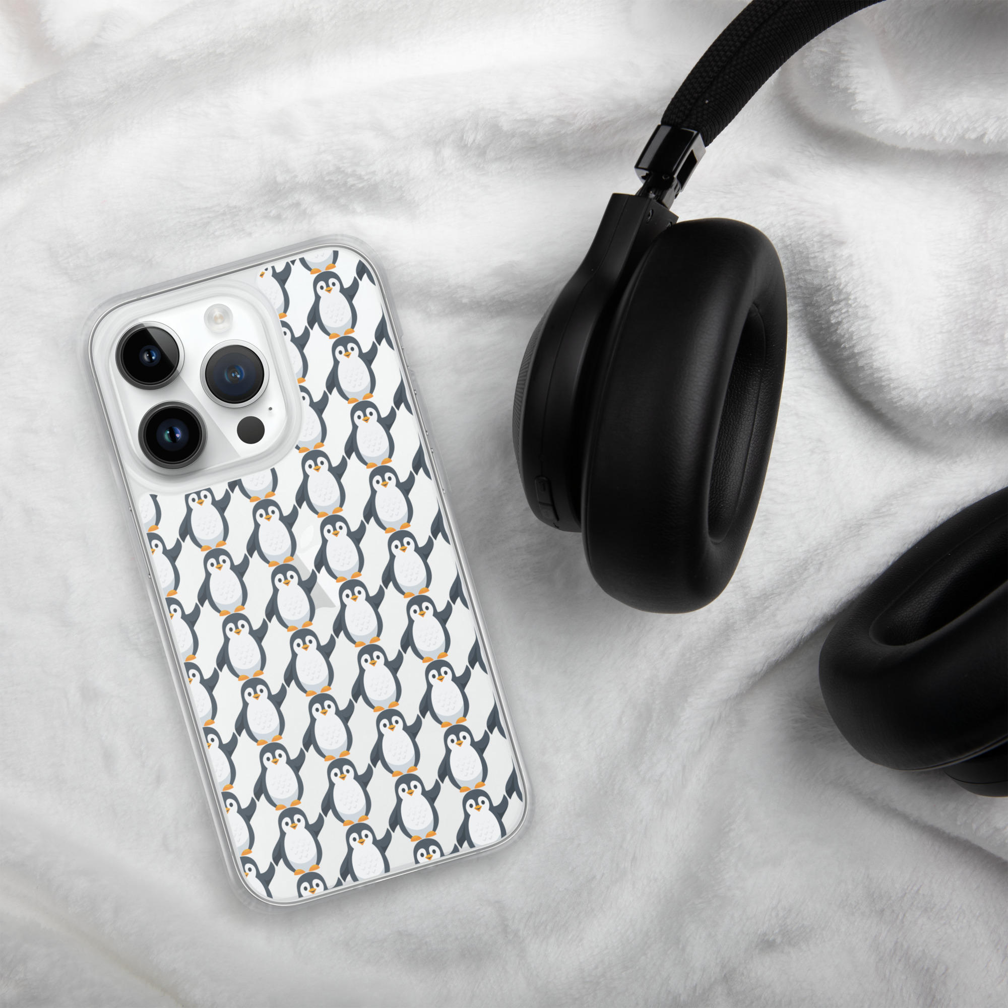 Pip Pattern Clear iPhone Case - Image 42