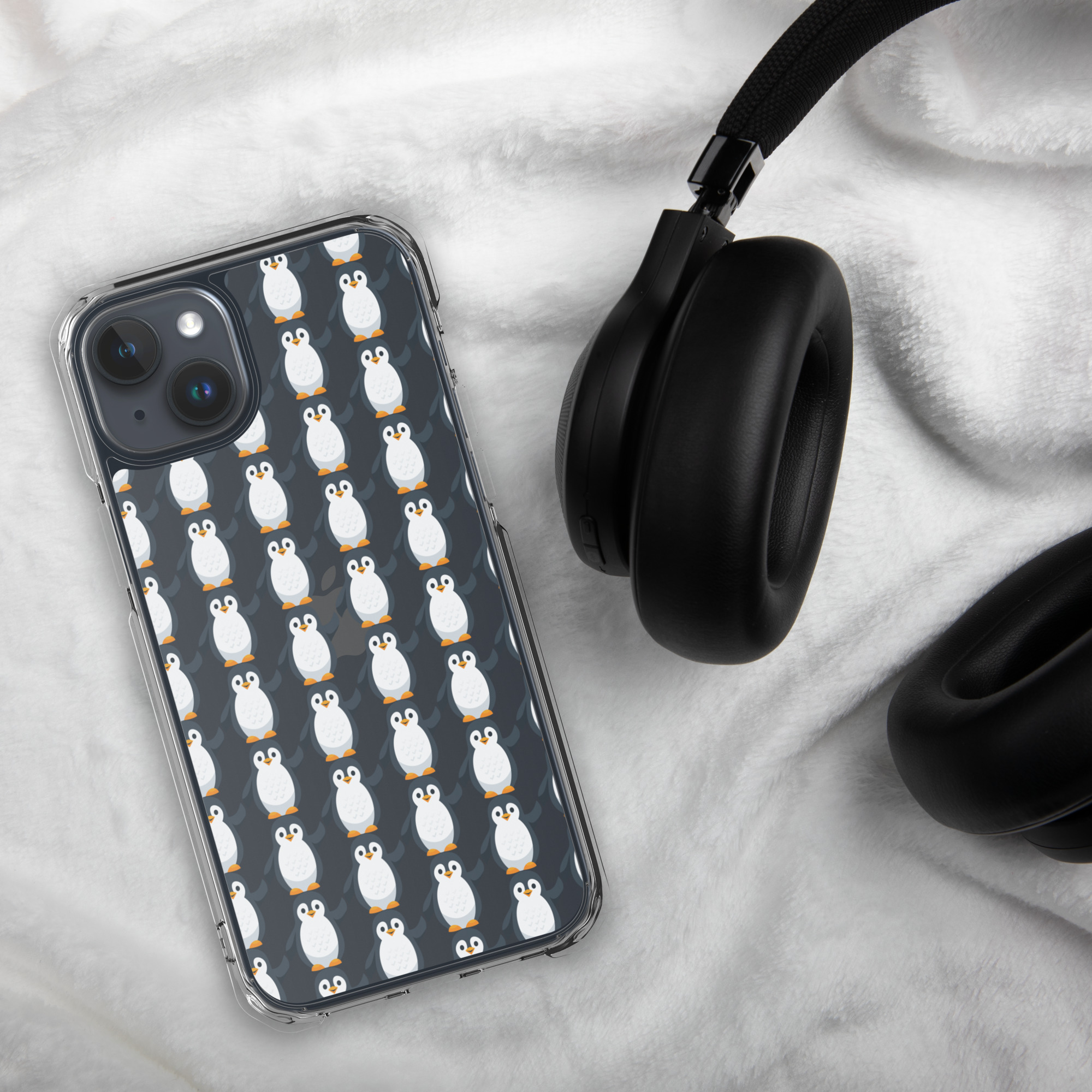 Pip Pattern Clear iPhone Case - Image 48