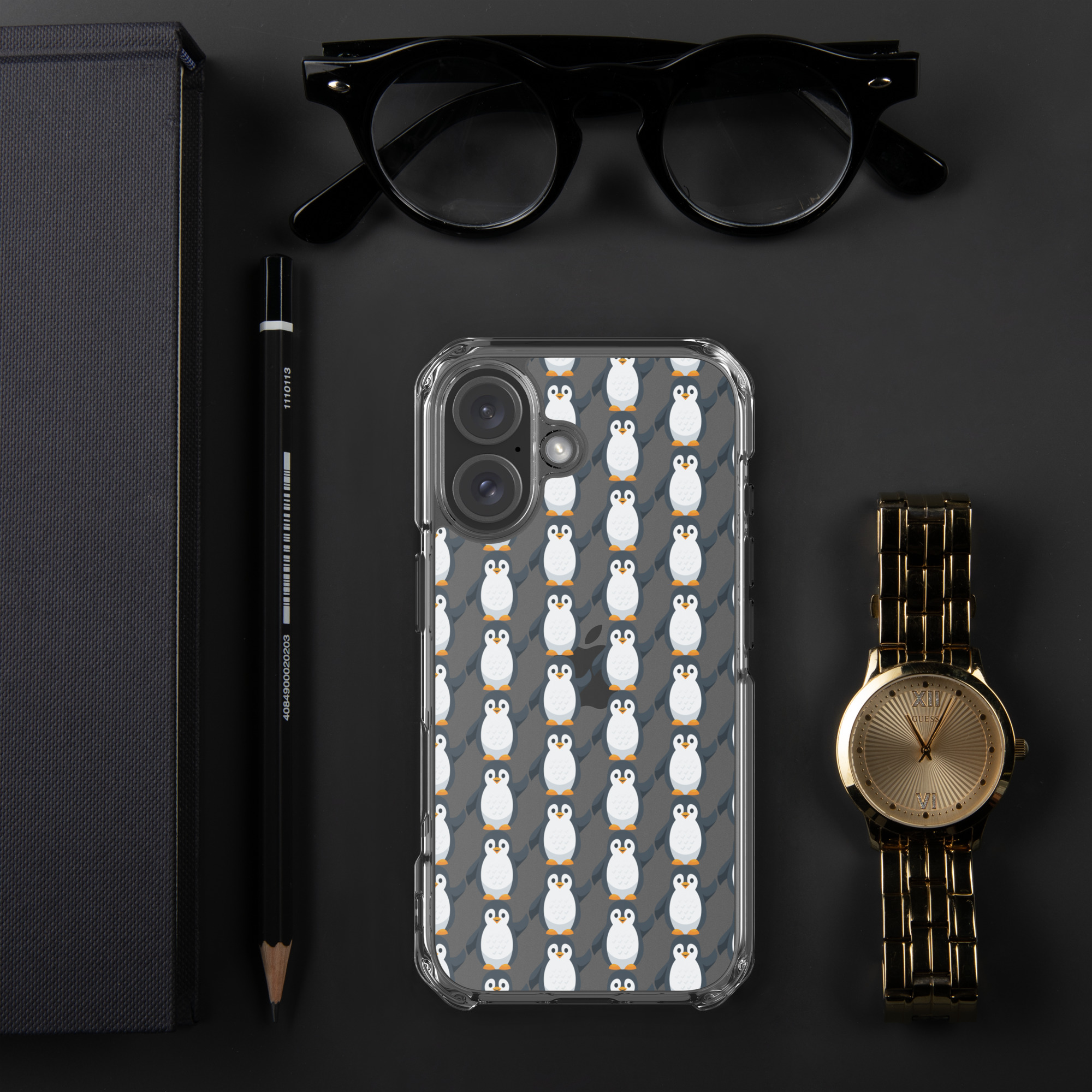 Pip Pattern Clear iPhone Case - Image 67